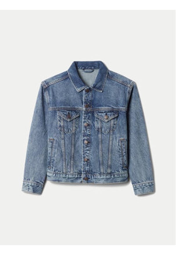 GAP - Gap Kurtka jeansowa 523213-00 Niebieski Regular Fit. Kolor: niebieski. Materiał: bawełna