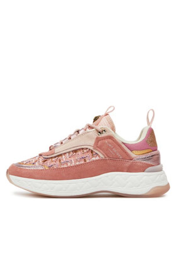 Kurt Geiger Sneakersy Kensington Sneaker 9820057619 Różowy. Kolor: różowy. Materiał: skóra
