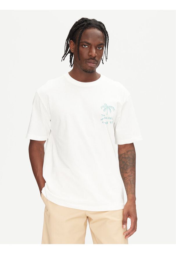 Only & Sons T-Shirt Milo 22034452 Biały Relaxed Fit. Kolor: biały. Materiał: bawełna