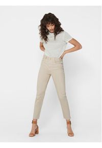only - ONLY Jeansy Emily 15175323 Écru Straight Fit #5
