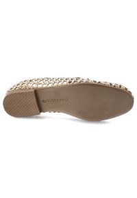 Hot Potatoes by Gioseppo - Baleriny damskie Gioseppo, płaski obcas wsuwany fason klasyczny mokasyn zamknięty nosek pleciona cholewka ażurowa struktura lekka konstrukcja, srebrn. Okazja: na spacer. Kolor: srebrny. Szerokość cholewki: normalna. Wzór: ażurowy. Sezon: lato. Obcas: na obcasie. Styl: klasyczny. Wysokość obcasa: niski #2