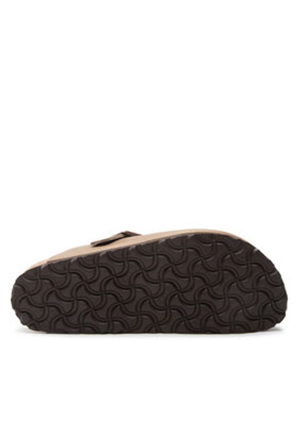 Birkenstock Klapki Boston Bs 960813 Beżowy. Kolor: beżowy. Materiał: nubuk, skóra