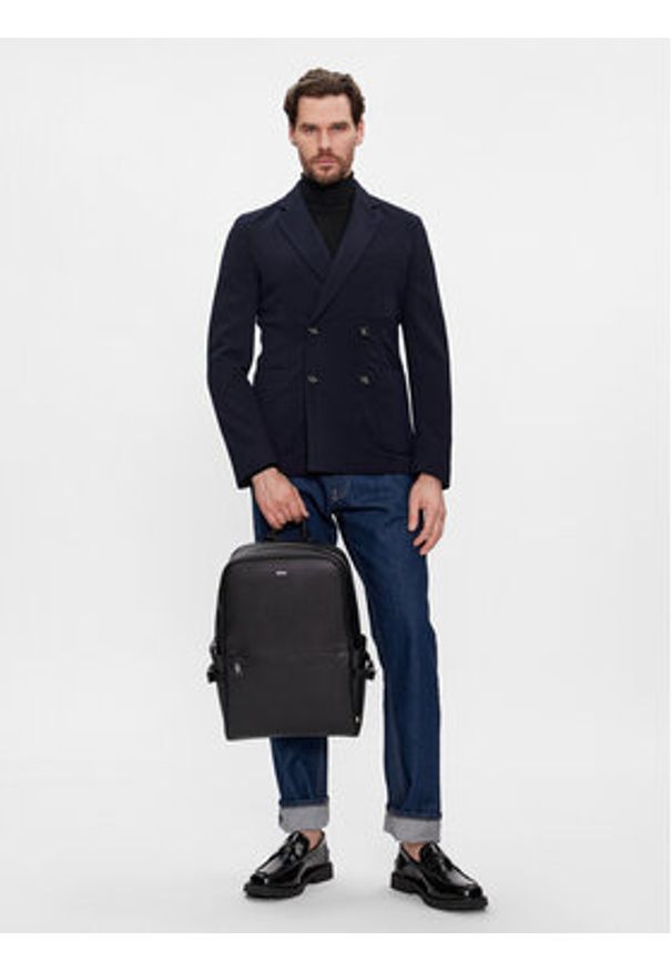 BOSS - Boss Plecak Zair Backpack 50485589 Czarny. Kolor: czarny. Materiał: skóra
