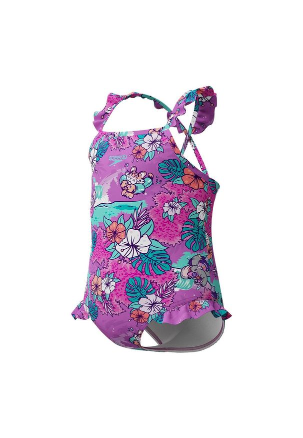 Strój kąpielowy jednoczęściowy dla dziewczynek na basen Speedo Learn To Swim. Kolor: różowy