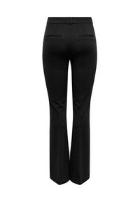 only - ONLY Spodnie materiałowe Peach 15298660 Czarny Flared Fit. Kolor: czarny. Materiał: syntetyk