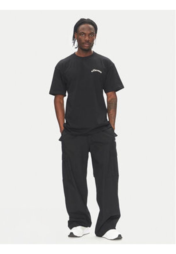 Ellesse T-Shirt Canoci SHZ21847 Czarny Loose Fit. Kolor: czarny. Materiał: bawełna