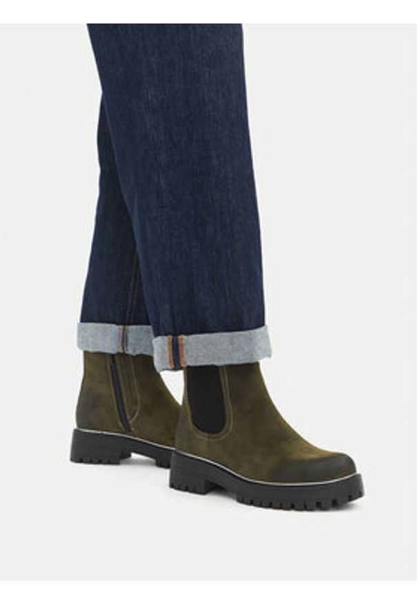 Jenny - JENNY Sztyblety CEO-WS13202-05 Khaki. Kolor: brązowy. Materiał: skóra