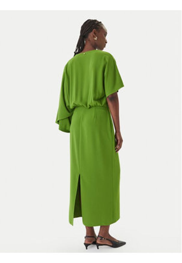 LOLA CASADEMUNT Sukienka wieczorowa MS2616028 Zielony Regular Fit. Kolor: zielony. Materiał: syntetyk. Styl: wizytowy