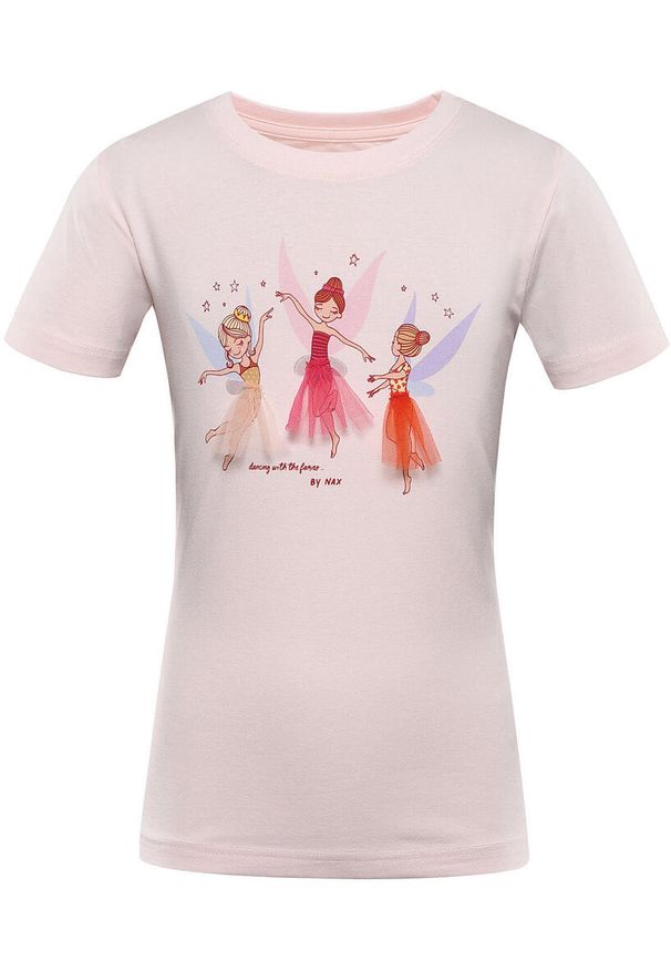 Naak - T-shirt Dziecięcy Nax Loreto 104-110 z Miękkiej Bawełny z Kolorowym Nadrukiem. Kolor: wielokolorowy. Materiał: bawełna. Wzór: kolorowy, nadruk