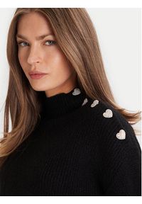 Morgan Golf 232-MSTORI Czarny Regular Fit. Typ kołnierza: golf. Kolor: czarny. Materiał: syntetyk #3