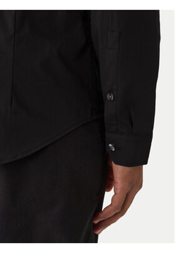 Tommy Jeans Koszula DM0DM04405 Czarny Slim Fit. Kolor: czarny. Materiał: bawełna