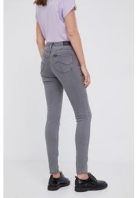 Lee jeansy Scarlett Grey Holly damskie high waist. Stan: podwyższony. Kolor: szary #2