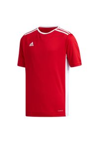 Adidas - Koszulka dla dzieci adidas Entrada 18 Jersey JUNIOR. Kolor: czerwony. Materiał: jersey