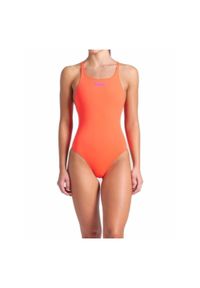 Damski kostium kąpielowy 1-częściowy Arena Team Pro Solid. Kolor: pomarańczowy #1
