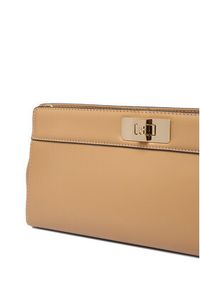 TOMMY HILFIGER - Tommy Hilfiger Torebka Th Modern Clutch AW0AW18727 Brązowy jasny. Kolor: brązowy. Materiał: skórzane #5