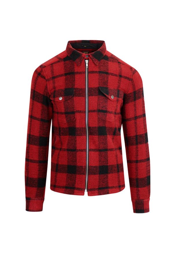 Lee - LEE Wool Zip Overshirt BRIGHT RED L67LVRKG