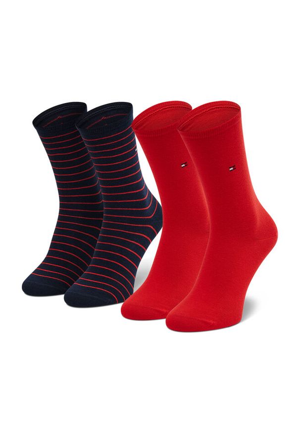 TOMMY HILFIGER - Skarpety długie Tommy Hilfiger. Kolor: niebieski