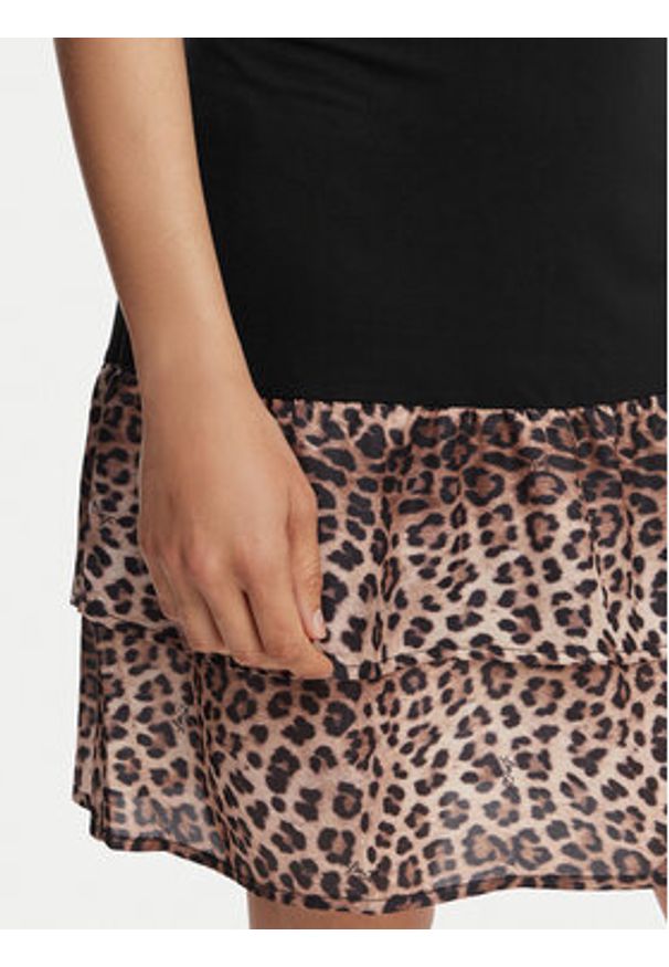 Liu Jo Beachwear Sukienka codzienna VA6127 JS360 Czarny Regular Fit. Okazja: na co dzień. Kolor: czarny. Materiał: wiskoza. Typ sukienki: proste. Styl: casual