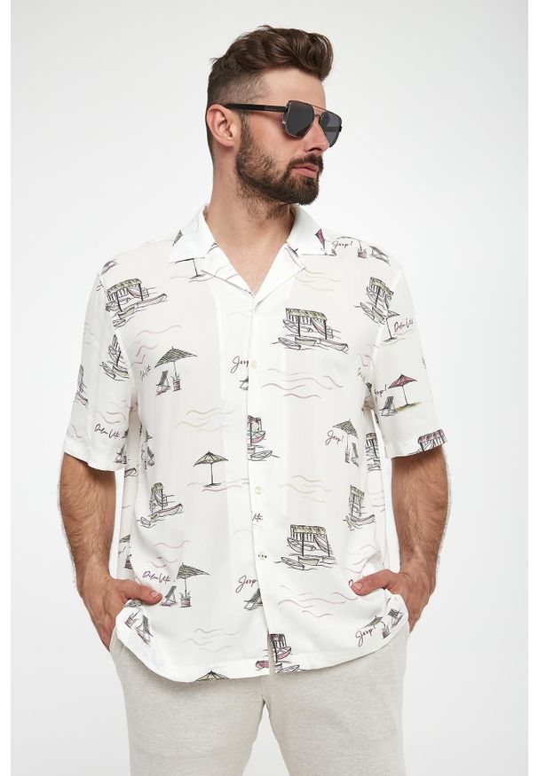 Koszula męska z krótkim rękawem Kawai JOOP!. Długość rękawa: krótki rękaw. Długość: krótkie