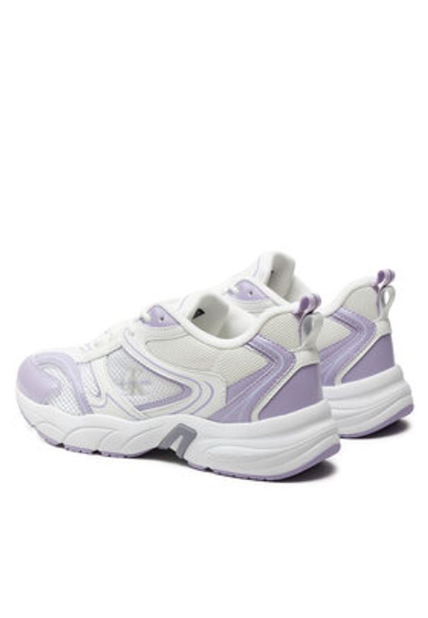 Calvin Klein Jeans Sneakersy Retro Tennis Low Lace Mh Ml Mtl YW0YW01463 Biały. Kolor: biały. Materiał: skóra