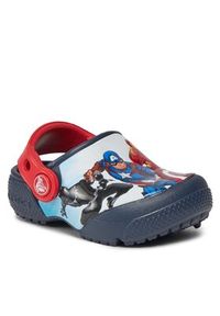 Crocs Klapki Fl Avengers Patch Clog T Clog 207068 Granatowy. Kolor: niebieski. Wzór: motyw z bajki #3