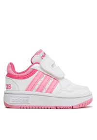 Adidas - adidas Sneakersy Hoops 3.0 Cf I IG3719 Biały. Kolor: biały. Materiał: skóra