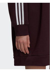Adidas - adidas Sukienka dzianinowa adicolor HM4689 Bordowy Relaxed Fit. Kolor: czerwony. Materiał: bawełna, dzianina #6