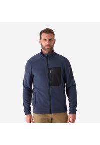 SOLOGNAC - Polar outdoor Solognac 500. Typ kołnierza: kołnierzyk stójkowy. Kolor: czarny, niebieski, wielokolorowy. Materiał: poliester, bawełna, materiał. Sport: outdoor #2