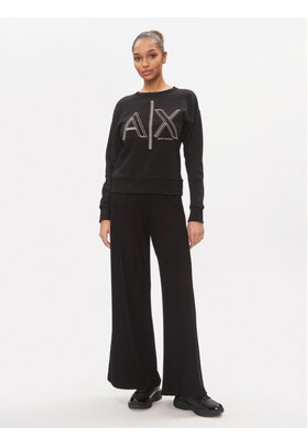 Armani Exchange Bluza 3DYM11 YJEBZ 1200 Czarny Regular Fit. Kolor: czarny. Materiał: bawełna