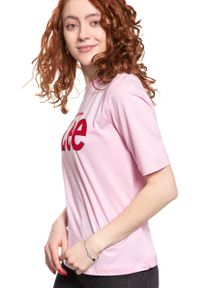 Lee - LEE T SHIRT DAMSKI TEE FROST PINK L43RAIMC 112109735