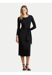 Lauren Ralph Lauren - LAUREN RALPH LAUREN Sukienka codzienna 200973598004 Czarny Regular Fit. Okazja: na co dzień. Kolor: czarny. Materiał: syntetyk. Typ sukienki: proste. Styl: casual #1