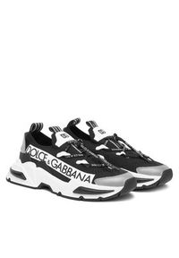 DOLCE & GABBANA - Dolce&Gabbana Sneakersy DA5203 AB068 Czarny. Kolor: czarny. Materiał: materiał