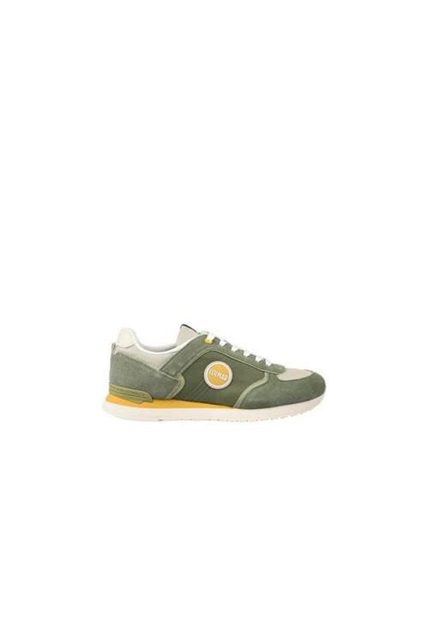 Buty do chodzenia męskie Colmar Travis Block. Zapięcie: sznurówki. Kolor: zielony. Materiał: guma, tkanina, skóra, materiał, syntetyk. Szerokość cholewki: normalna. Sport: turystyka piesza