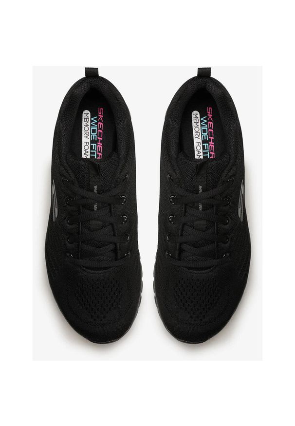 skechers - Buty sportowe Sneakersy damskie, Skechers Graceful-Get Connected. Kolor: wielokolorowy, czarny. Sport: turystyka piesza