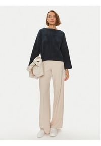 Weekend Max Mara Sweter Spider 2425366171 Granatowy Standard Fit. Kolor: niebieski. Materiał: bawełna #4