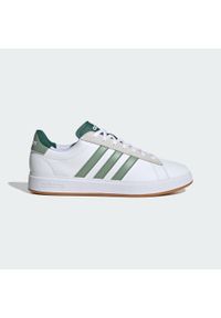 Adidas - Buty Grand Court 2.0. Kolor: biały, wielokolorowy, zielony. Materiał: skóra, syntetyk #1