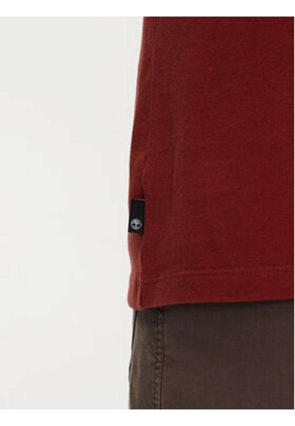 Timberland T-Shirt TB0A6DPD Czerwony Regular Fit. Kolor: czerwony. Materiał: bawełna