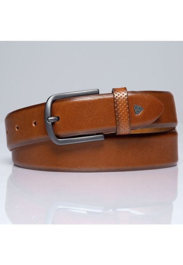 Roy Robson - ROY ROBSON PASEK SKÓRZANY RR0288R103 27 35mm Gürtel Q.2853. Materiał: skóra. Wzór: paski. Styl: klasyczny