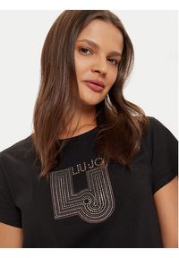 Liu Jo T-Shirt TF4209 J6040 Czarny Regular Fit. Kolor: czarny. Materiał: bawełna #5
