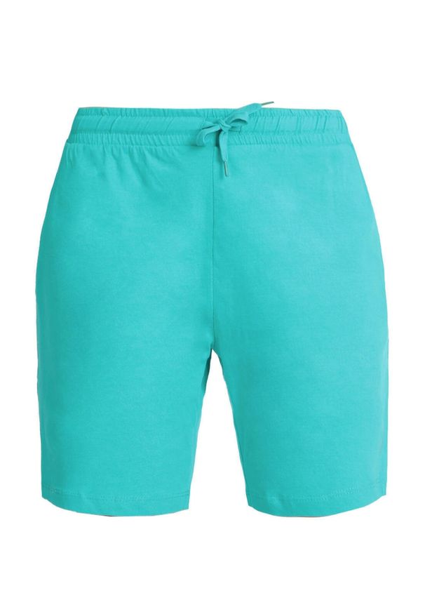 Eastpak - Szorty damskie ATHL‑DPT – 100% bawełna, oddychające. Kolor: niebieski, zielony, wielokolorowy. Materiał: bawełna. Długość: krótkie