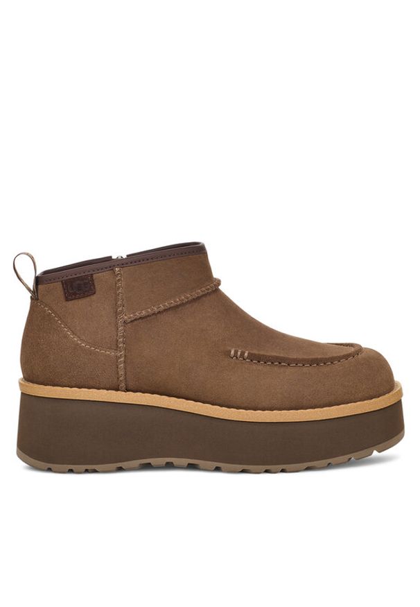 Ugg Botki W Cityfunc Ultra Mini 1158193 Brązowy. Kolor: brązowy. Materiał: skóra