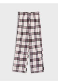 Sinsay - Spodnie od piżamy w kratę - różowy. Kolor: różowy #1