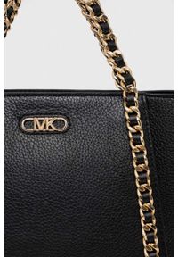 MICHAEL Michael Kors torebka skórzana kolor czarny. Kolor: czarny. Materiał: skórzane #4