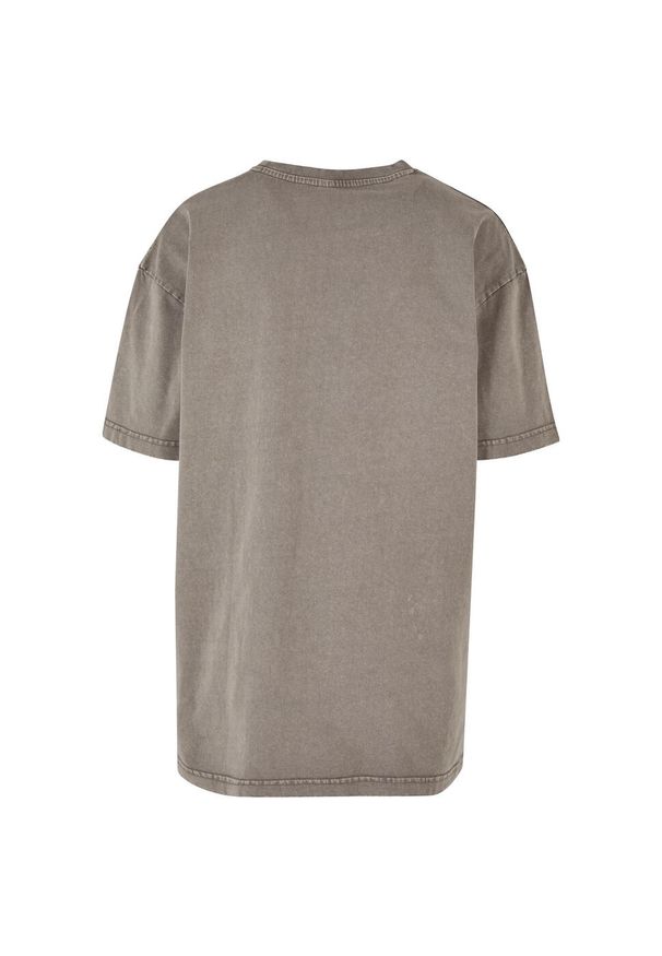 BUILD YOUR BRAND - Koszulka Damska Acid Wash Oversized T-shirt. Kolor: szary