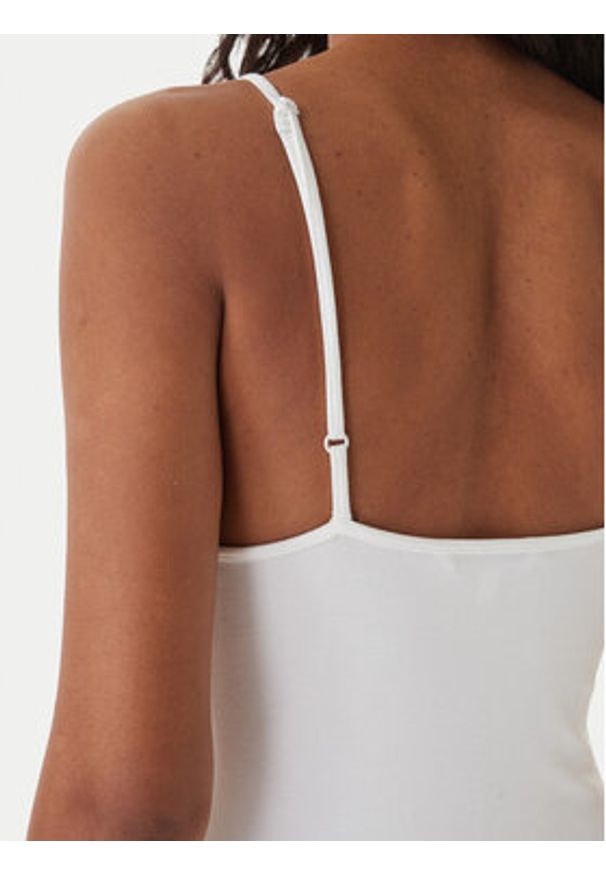 Tommy Jeans Sukienka codzienna Linear DW0DW22338 Biały Slim Fit. Okazja: na co dzień. Kolor: biały. Materiał: wiskoza. Typ sukienki: proste. Styl: casual