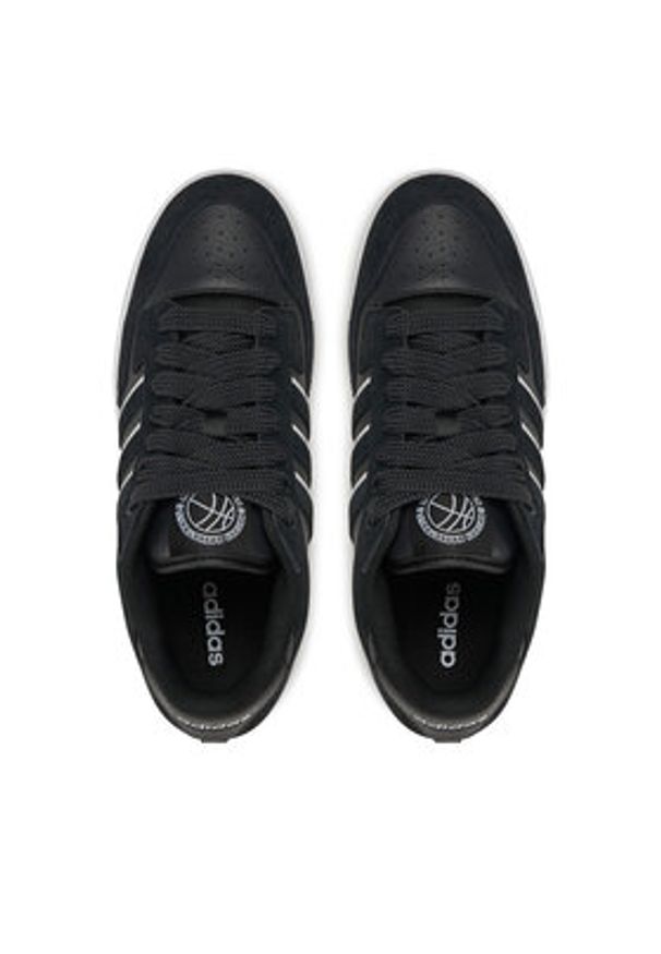 Adidas - adidas Sneakersy RAPID COURT LOW JP5247 Czarny. Kolor: czarny. Materiał: zamsz, skóra