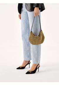 Kazar - Złota błyszcząca torebka z cyrkoniami. Kolor: złoty. Styl: elegancki, wizytowy #3