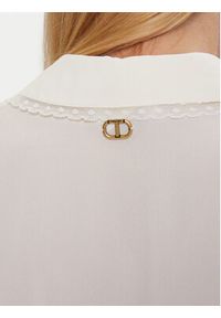 TwinSet - TWINSET Koszula 252TT2142 Beżowy Regular Fit. Kolor: beżowy. Materiał: wiskoza, jedwab #5