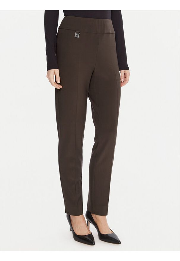 Joseph Ribkoff Spodnie materiałowe 144092F25 Brązowy Slim Fit. Kolor: brązowy. Materiał: syntetyk