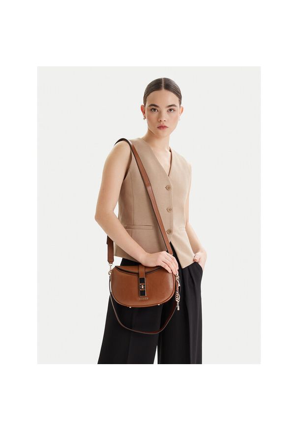 Torebka Guess. Kolor: brązowy